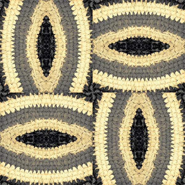マットの編み部分から抽象的なパターン — ストック写真